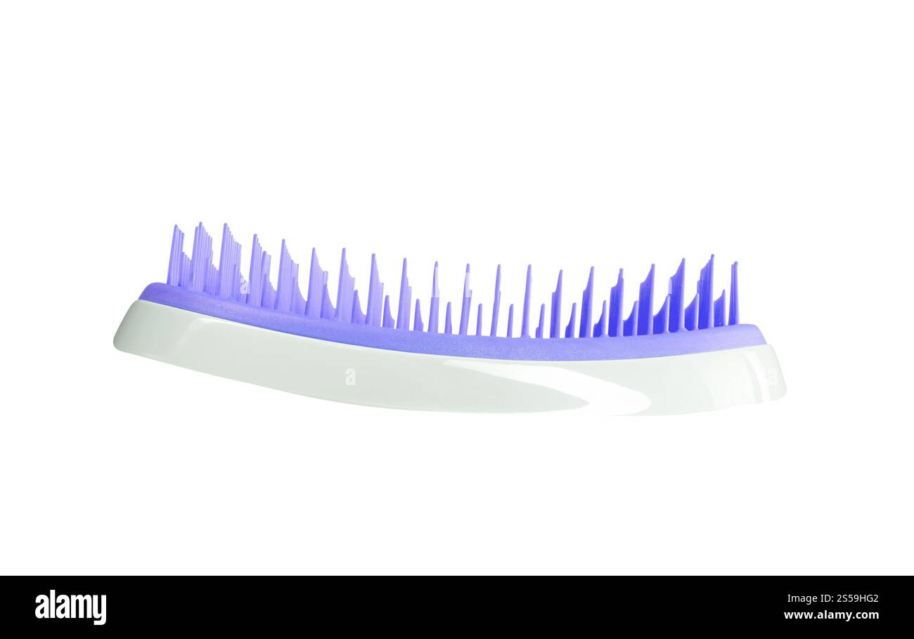 Brosse à pied isolée sur fond blanc Banque D'Images