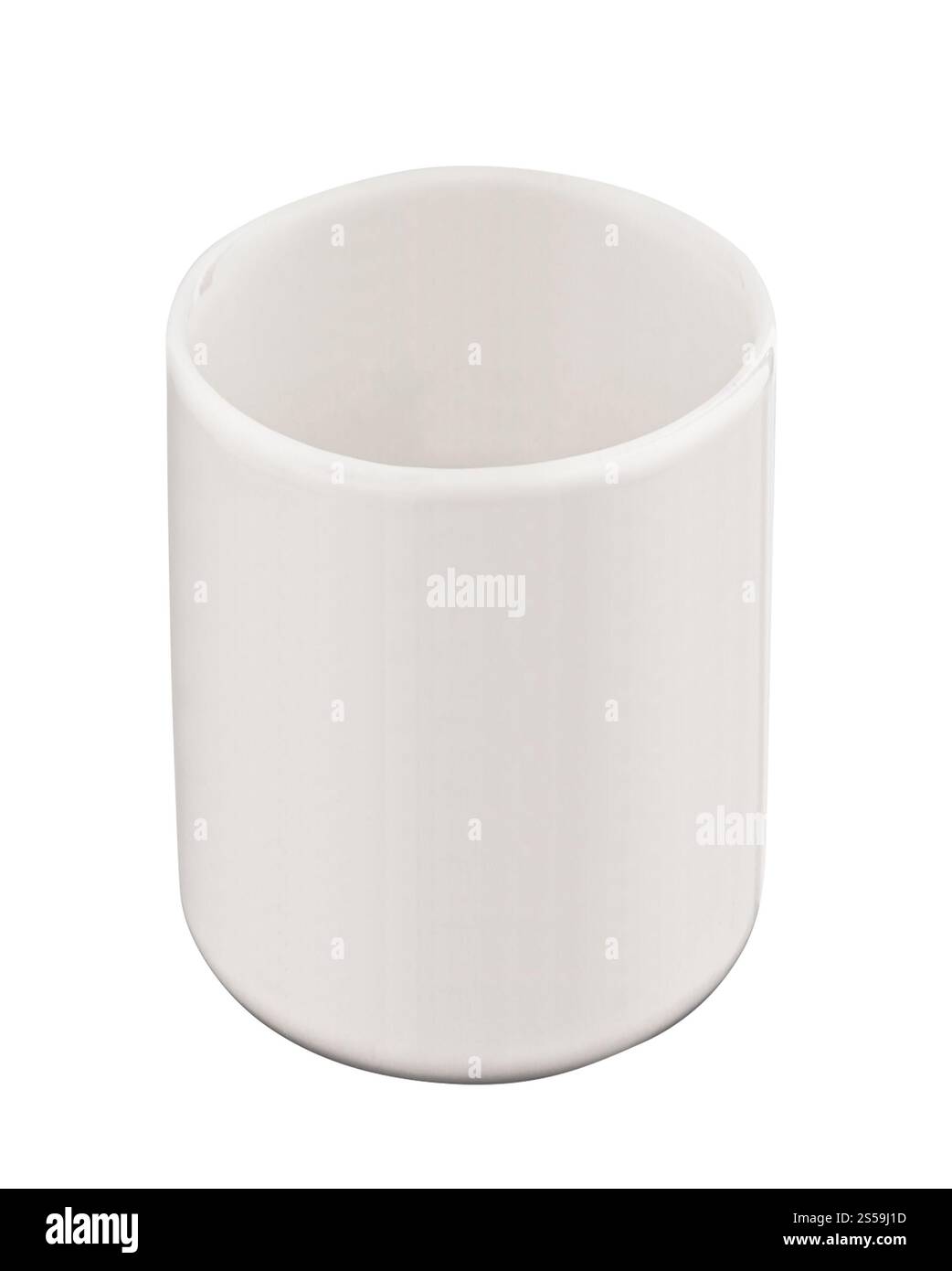 coupe blanche isolée Banque D'Images