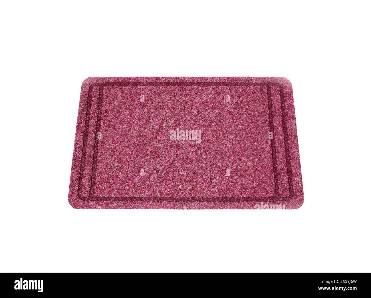 Le paillasson isolé sur fond blanc. Le paillasson isolé Banque D'Images