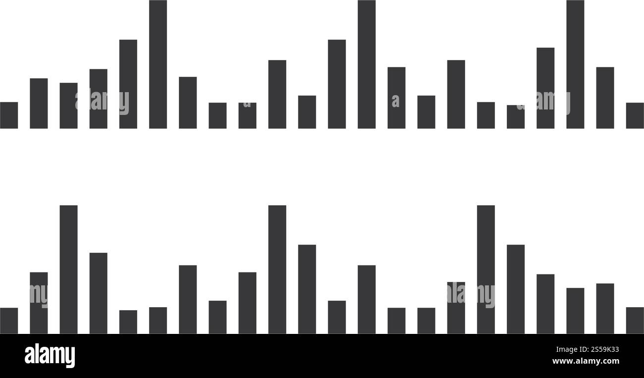 Illustration de l'onde sonore icône vecteur logo template Illustration de Vecteur