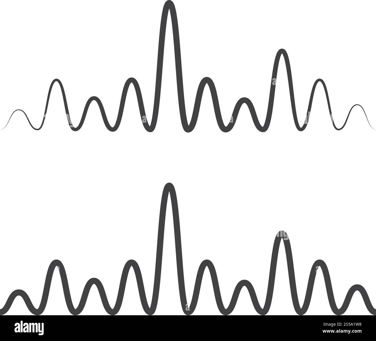 Sound Wave modèle vectoriel logo Illustration de Vecteur