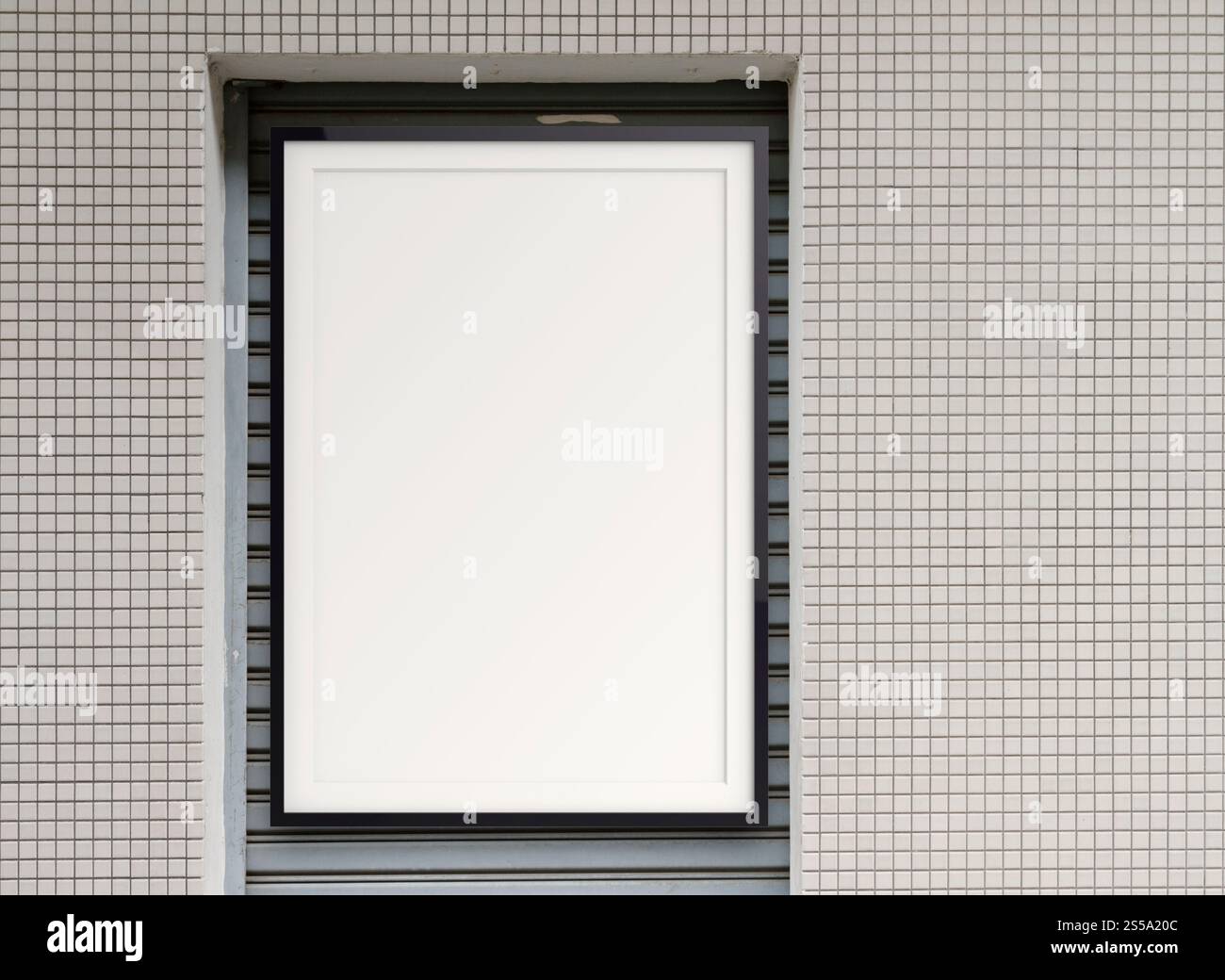 Cadre de style moderne vide sur la composition mur comme concept Banque D'Images