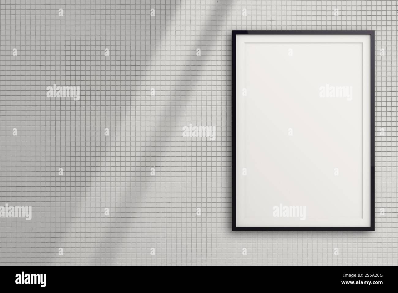 Cadre de style moderne vide sur la composition mur comme concept Banque D'Images