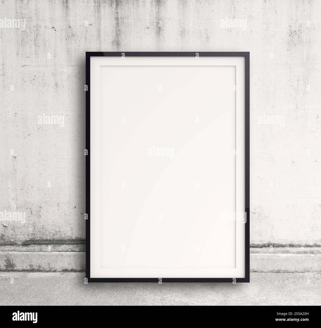 Cadre de style moderne vide sur la composition mur comme concept Banque D'Images