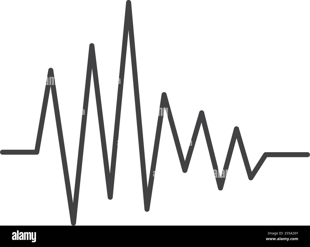 Sound Wave modèle vectoriel logo Illustration de Vecteur