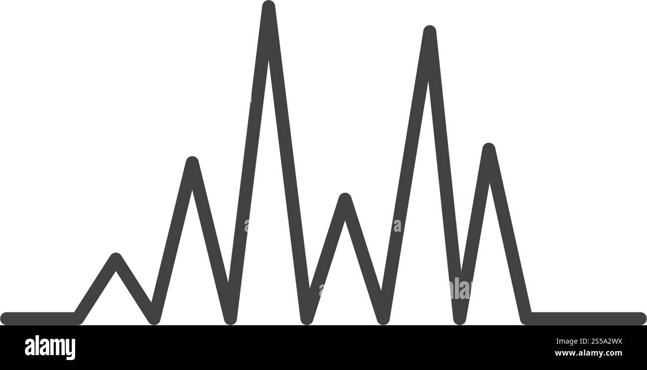 Sound Wave modèle vectoriel logo Illustration de Vecteur