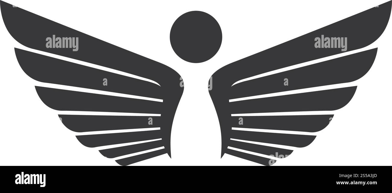 Logo aile symbole pour un concepteur professionnel Illustration de Vecteur