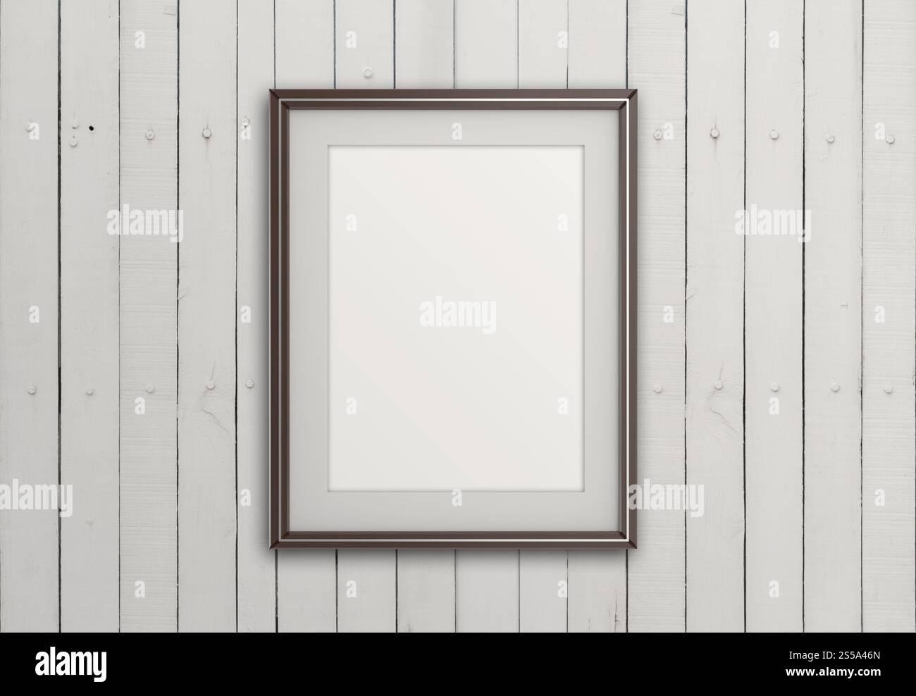 Cadre de style moderne vide sur la composition mur comme concept Banque D'Images