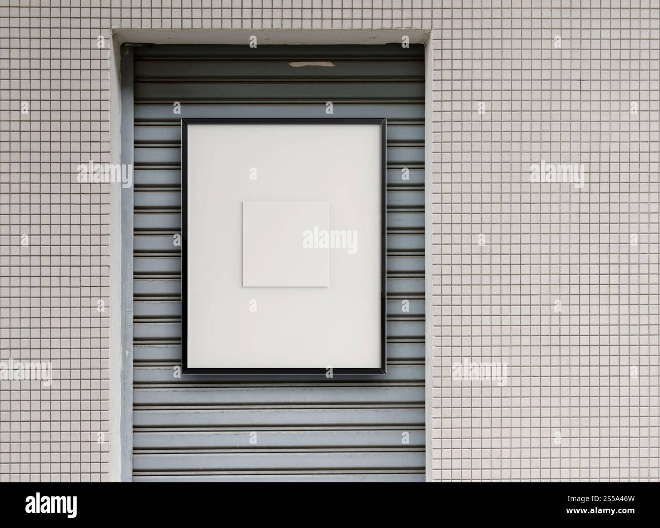 Cadre de style moderne vide sur la composition mur comme concept Banque D'Images