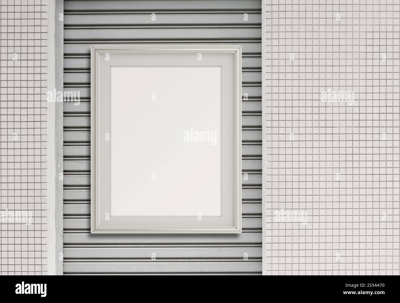 Cadre de style moderne vide sur la composition mur comme concept Banque D'Images