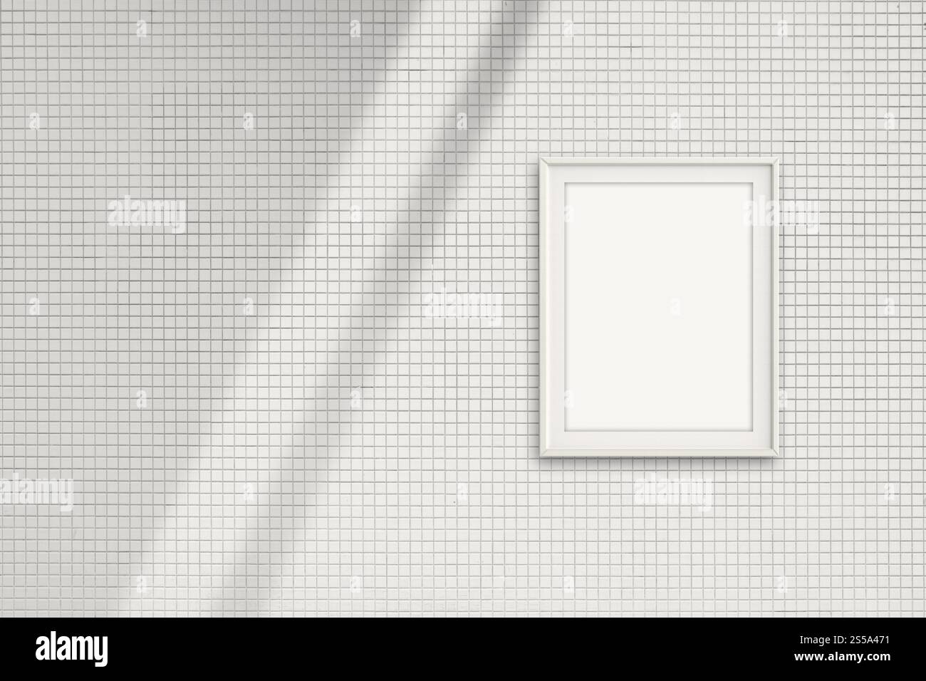 Cadre de style moderne vide sur la composition mur comme concept Banque D'Images