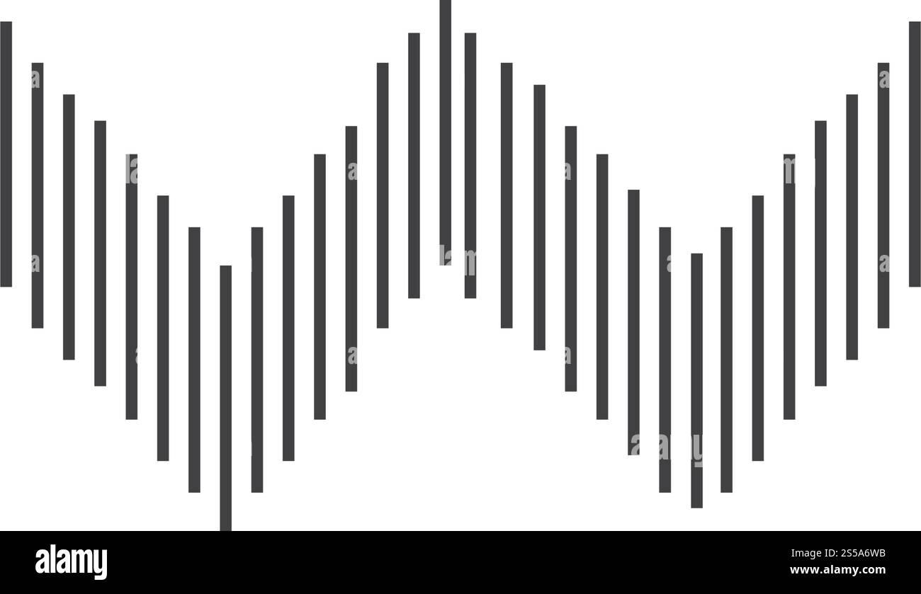 Sound Wave modèle vectoriel logo Illustration de Vecteur