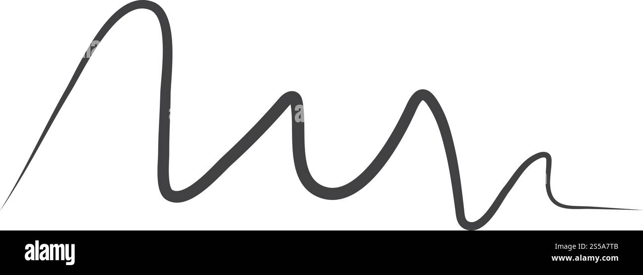 Sound Wave modèle vectoriel logo Illustration de Vecteur
