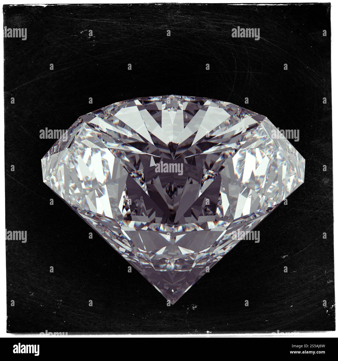 Le Diamant noir comme concept style vintage Banque D'Images