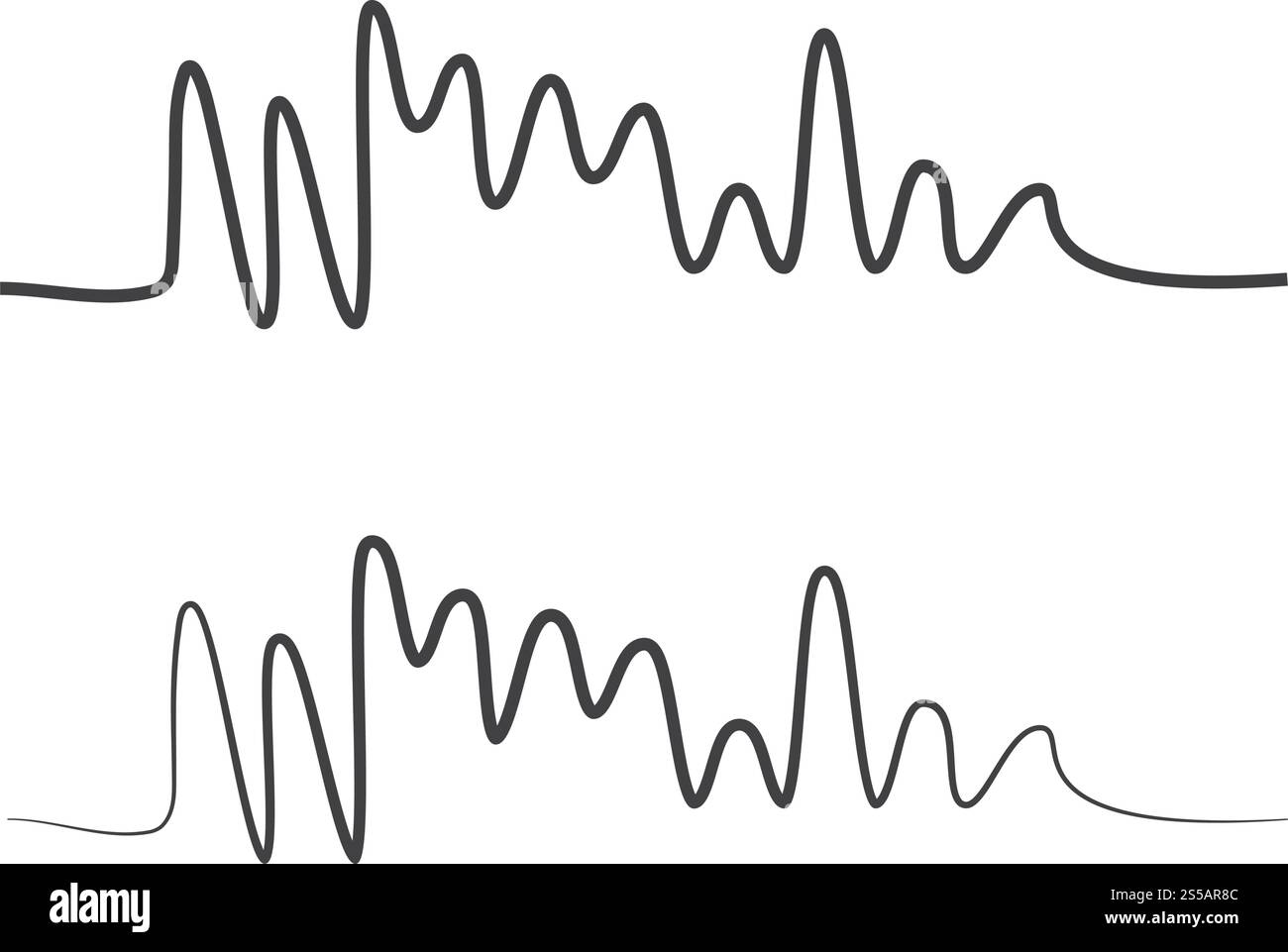 Sound Wave modèle vectoriel logo Illustration de Vecteur