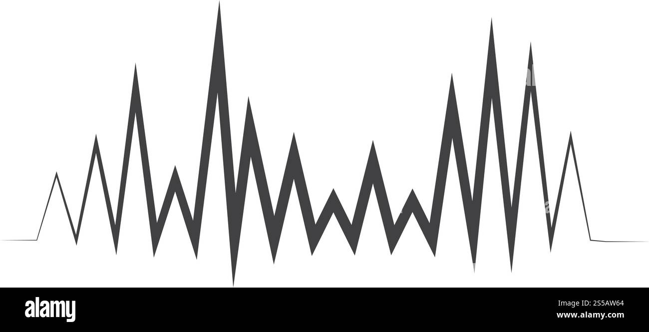 Sound Wave modèle vectoriel logo Illustration de Vecteur