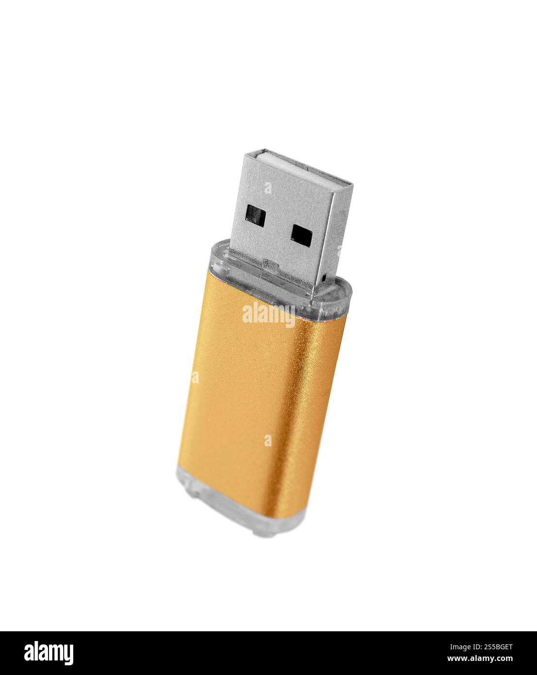 Lecteur flash USB isolé sur fond blanc Banque D'Images