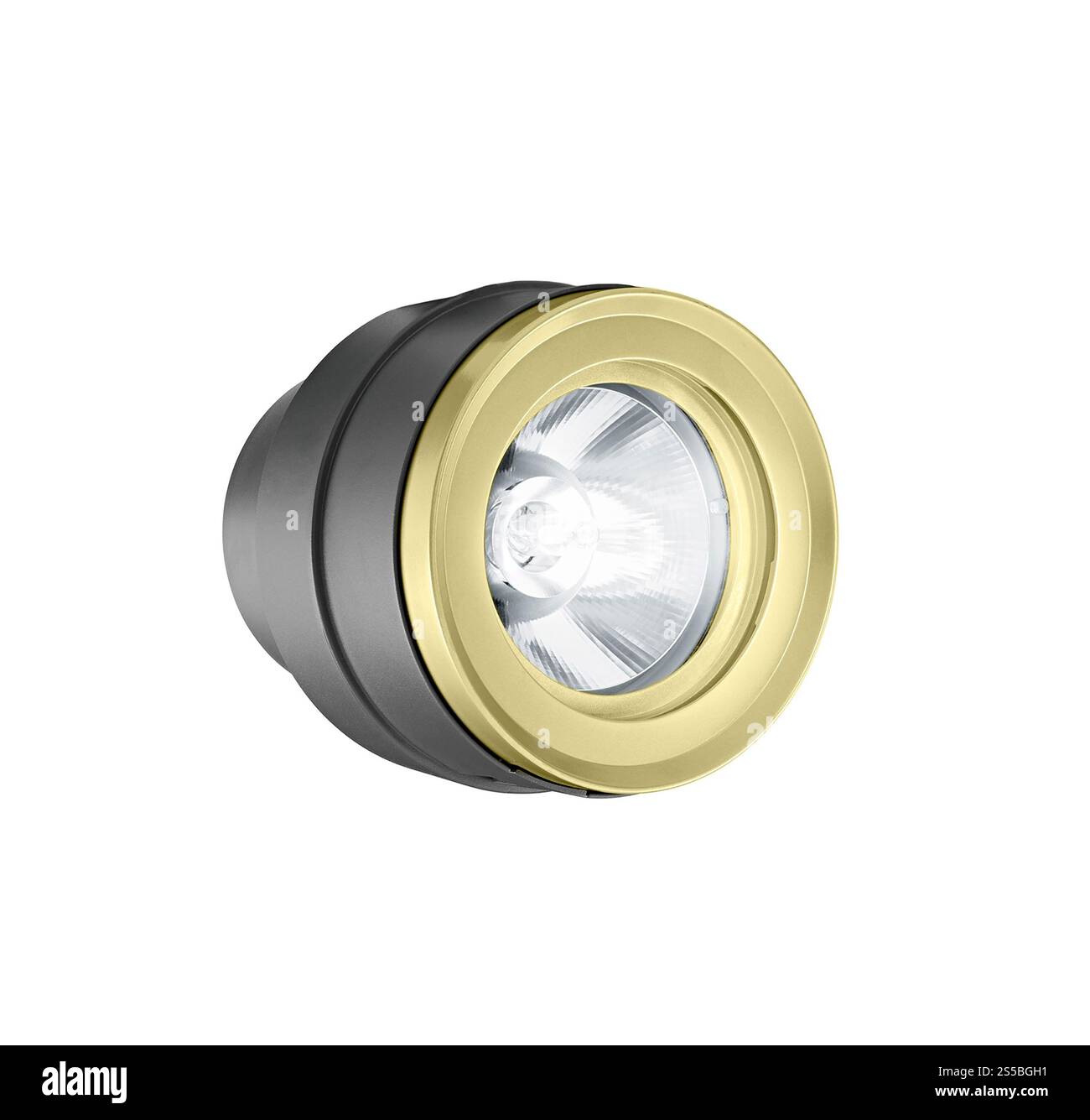 Lumières flash isolées sur fond blanc Banque D'Images