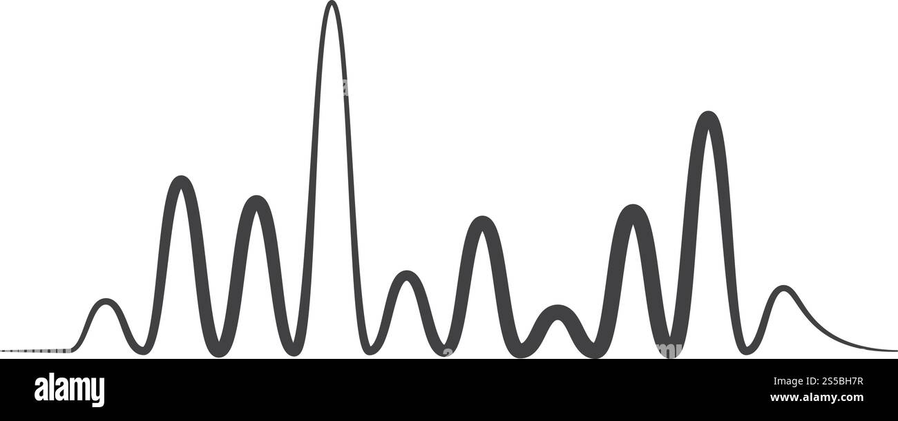 Sound Wave modèle vectoriel logo Illustration de Vecteur