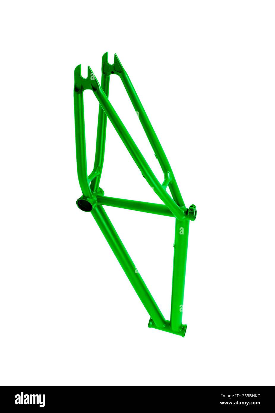 Cadre de bicyclette isolé sur blanc Banque D'Images