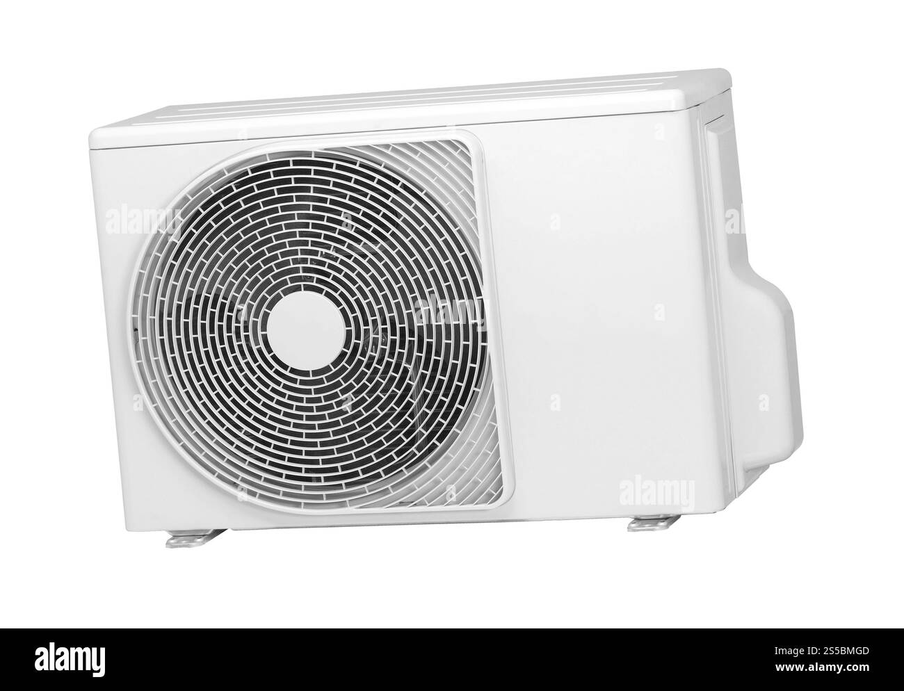 installation de climatiseurs sur un fond blanc isolé. installation de climatiseurs sur un fond blanc Banque D'Images