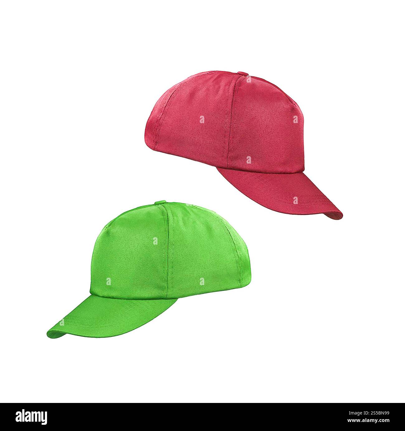 casquettes de baseball isolées sur fond blanc. casquettes de baseball Banque D'Images