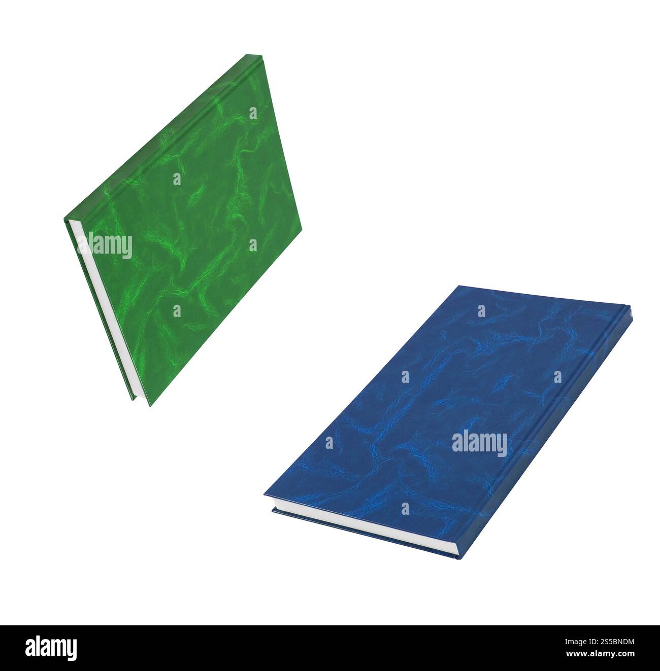 livres isolés sur fond blanc. livres isolés sur blanc Banque D'Images