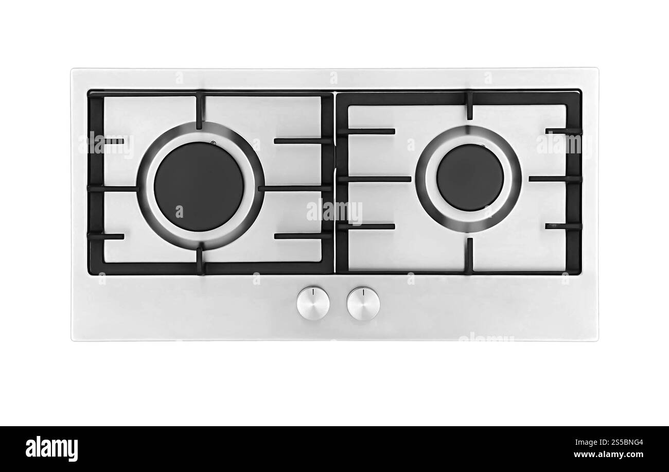Table de cuisson à gaz isolée sur fond blanc. Table de cuisson à gaz isolée sur blanc Banque D'Images Table de cuisson à gaz isolée sur fond blanc. Table de cuisson à gaz isolée sur blanc Banque D'Images