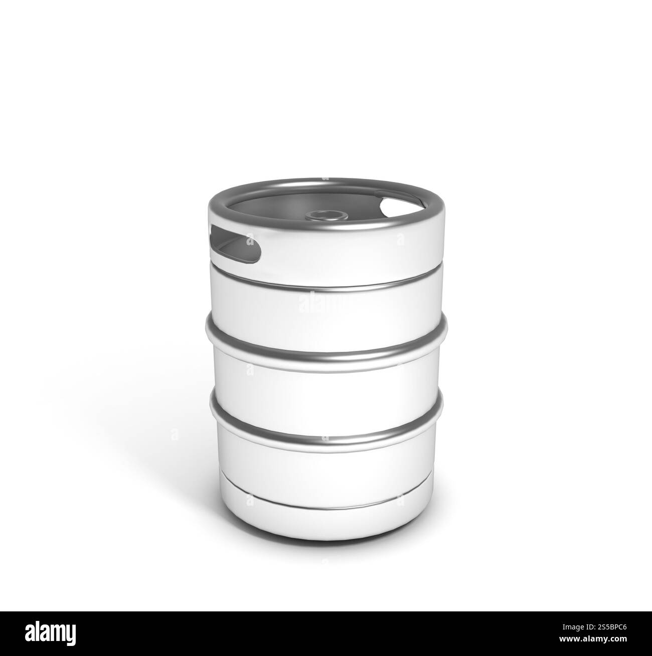 Fût de bière, isolé sur fond blanc rendu 3D. Fût de bière isolé Banque D'Images Fût de bière, isolé sur fond blanc rendu 3D. Fût de bière isolé Banque D'Images