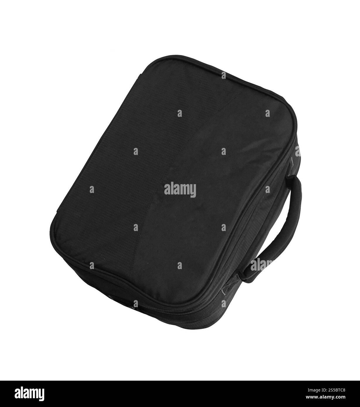 Sac à main noir isolé sur un fond blanc. Sac à main noir isolé sur blanc Banque D'Images