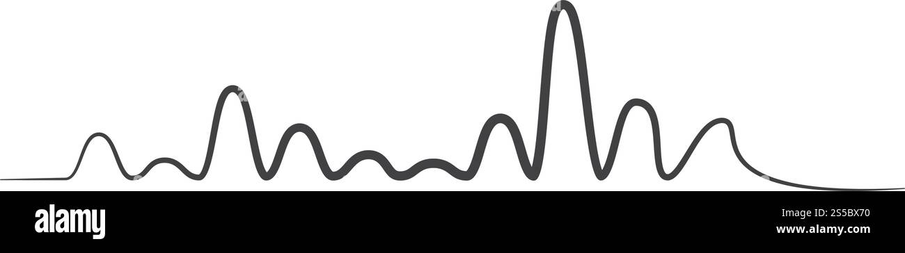 Sound Wave modèle vectoriel logo Illustration de Vecteur