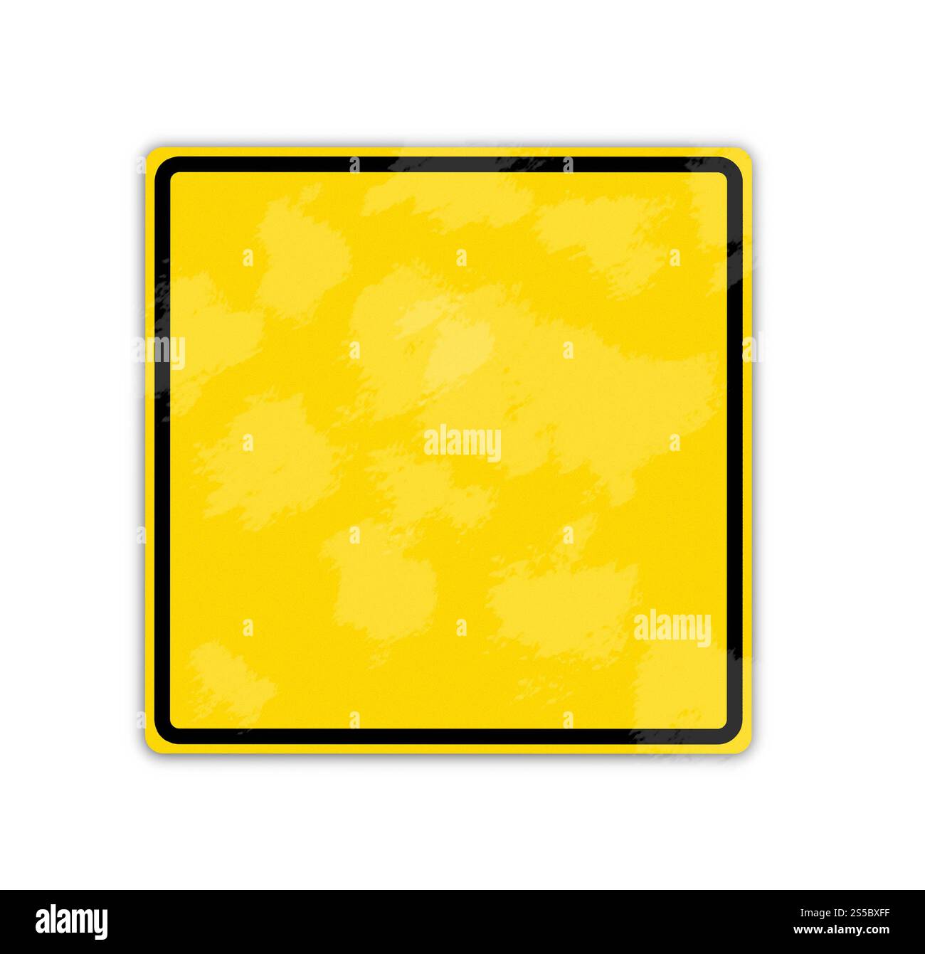 Signe d'avertissement vierge dans le soleil brillant du désert. Signe d'avertissement vierge dans le soleil brillant du désert Banque D'Images