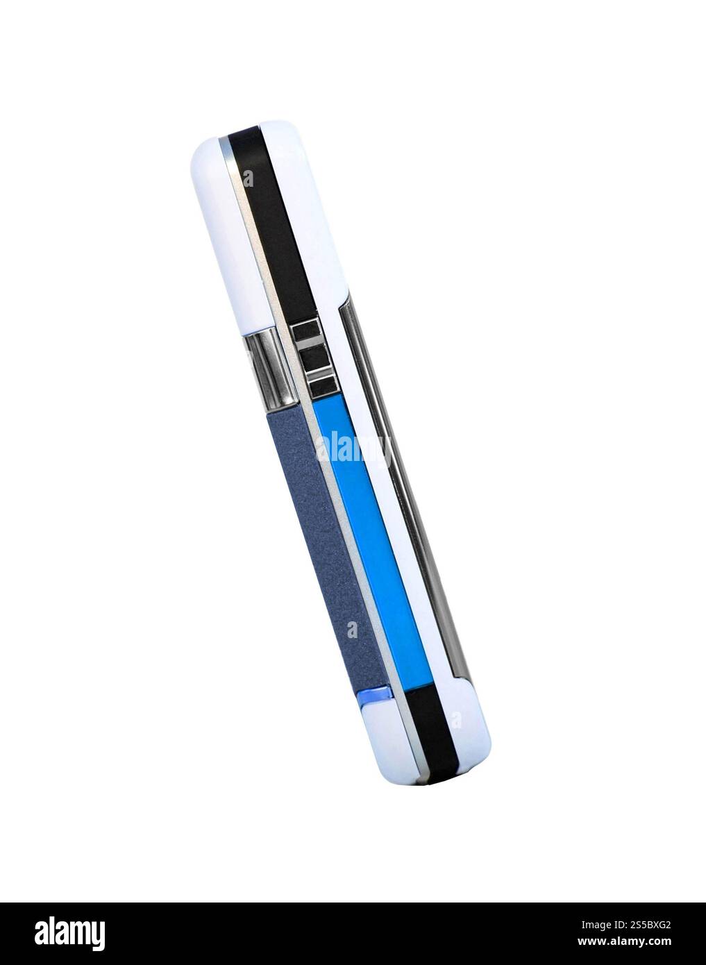 téléphone portable isolé sur fond blanc. téléphone portable Banque D'Images