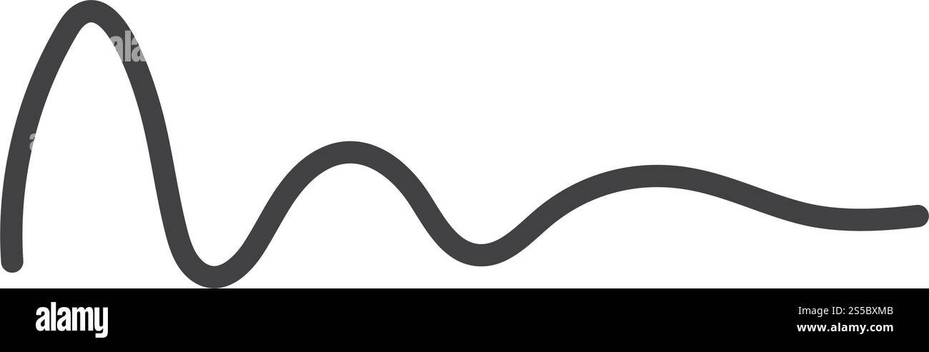 Sound Wave modèle vectoriel logo Illustration de Vecteur
