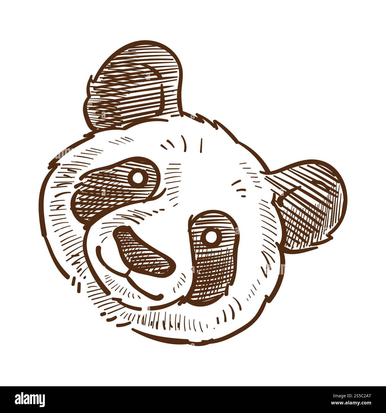Panda face gros plan monochrome esquisse d'animaux menacés vivant en Asie. Mammifère Bearlike avec des marques noires et blanches caractéristiques, qui se nourrit entièrement d'illustration vectorielle en bambou. Panda face gros plan monochrome esquisse illustration vectorielle Illustration de Vecteur Panda face gros plan monochrome esquisse d'animaux menacés vivant en Asie. Mammifère Bearlike avec des marques noires et blanches caractéristiques, qui se nourrit entièrement d'illustration vectorielle en bambou. Panda face gros plan monochrome esquisse illustration vectorielle Illustration de Vecteur