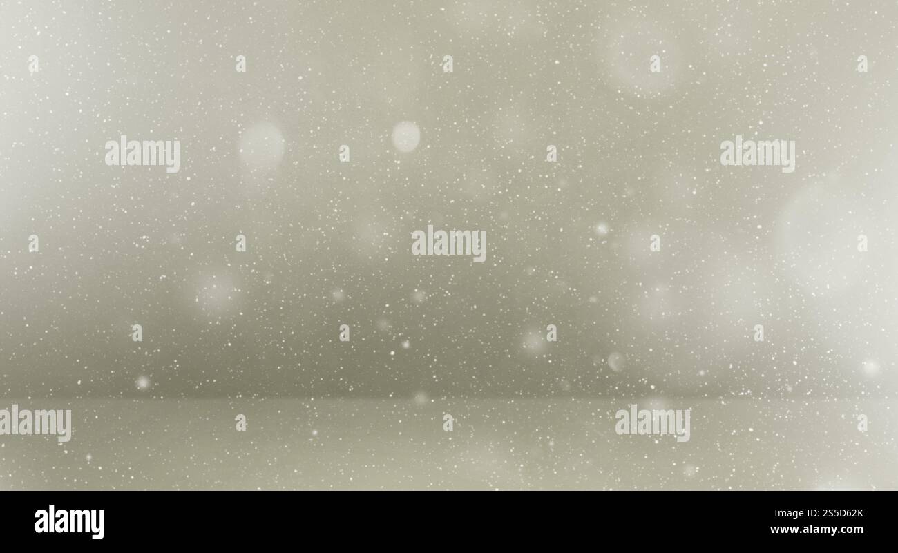 Particules de flocon de neige sur fond gris. Carte de voeux vierge de Noël. Particules de flocon de neige sur fond gris Banque D'Images Particules de flocon de neige sur fond gris. Carte de voeux vierge de Noël. Particules de flocon de neige sur fond gris Banque D'Images
