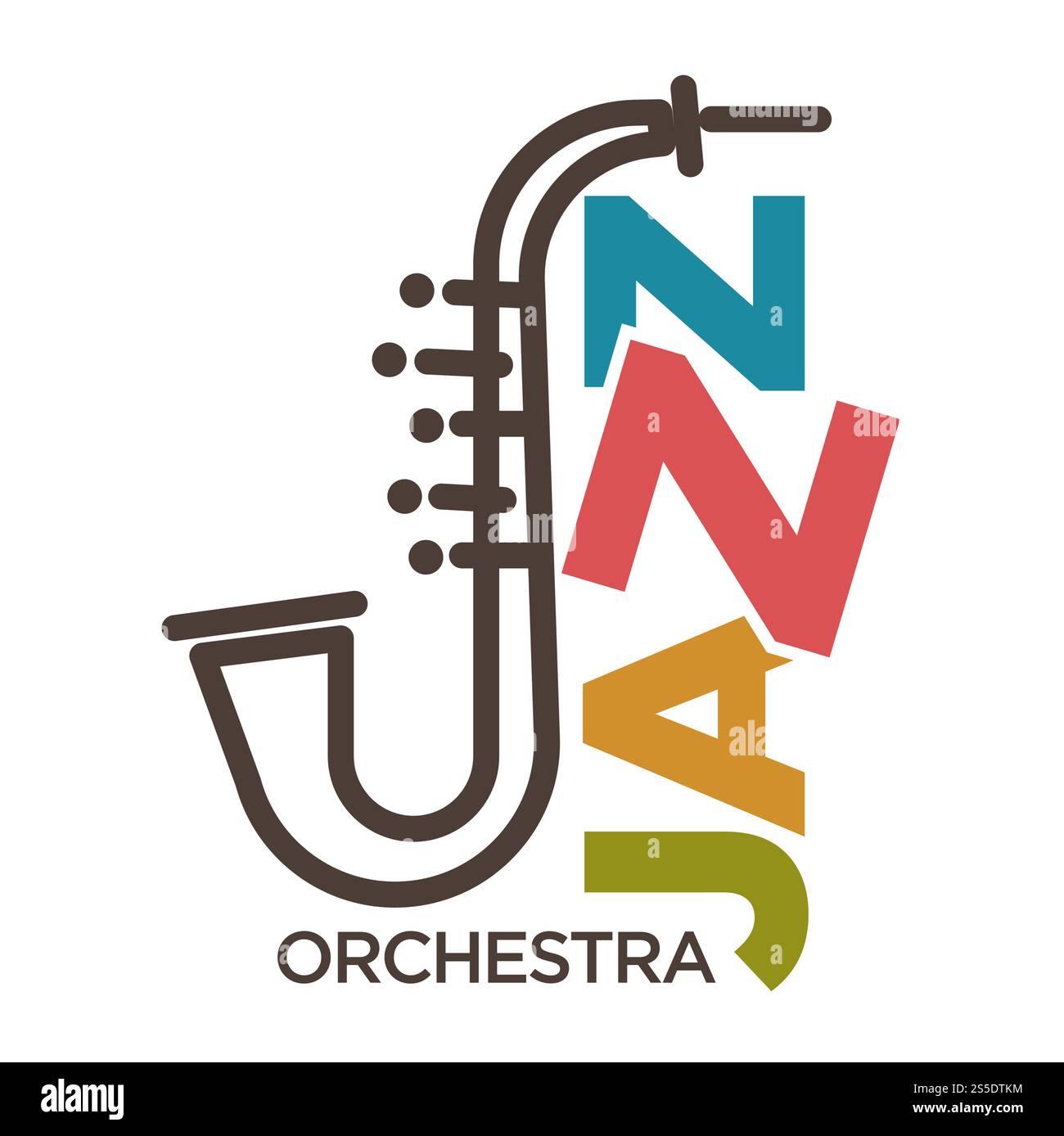 Affiche d'orchestre de jazz avec instrument de musique. Musique d'origine noire américaine caractérisée par une improvisation syncopation généralement régulière ou forte rythme, illustration vectorielle de titre coloré. Affiche d'orchestre de jazz avec illustration vectorielle d'instrument de musique Illustration de Vecteur