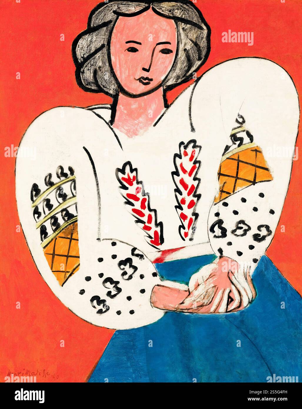 Henri Matisse, la Blouse roumaine, peinture à l'huile sur toile, 1940 Banque D'Images