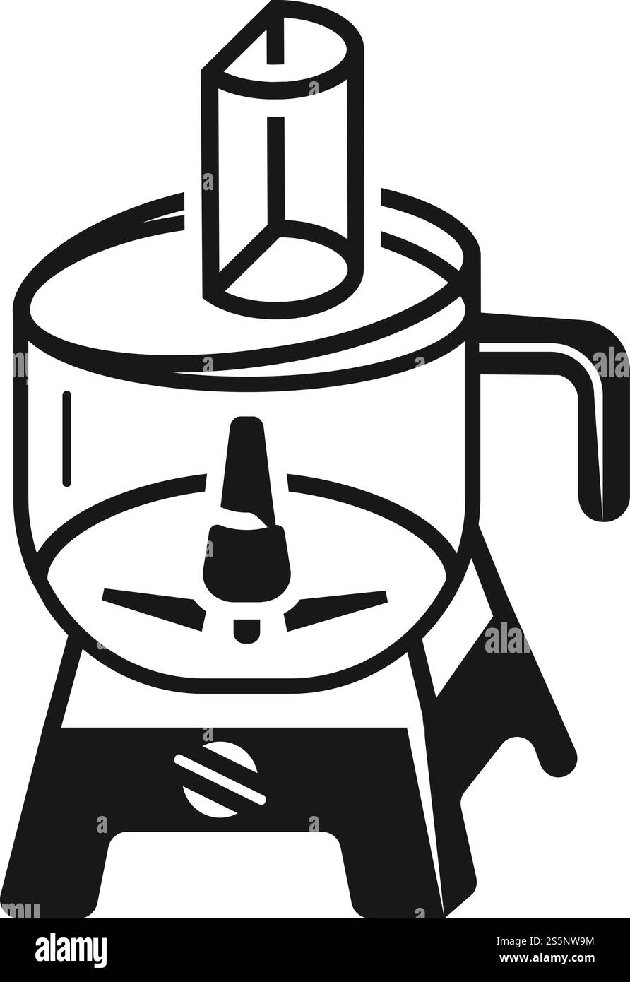 Icône du mixeur. Illustration simple de l'icône vectorielle de mélangeur de nourriture pour la conception de Web isolé sur fond blanc. Icône de mélangeur alimentaire, style simple Illustration de Vecteur