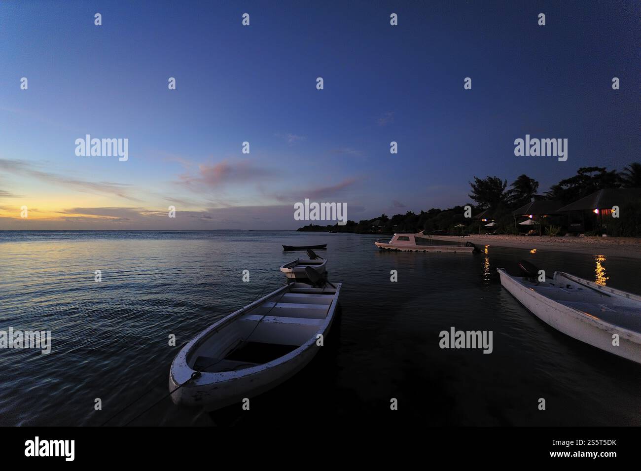 Une photo d'un beau complexe entouré par la nature Banque D'Images