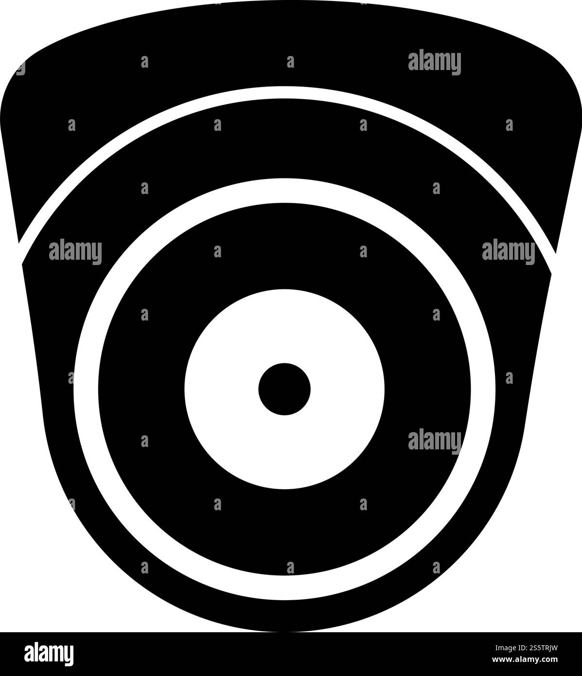 Caméra vidéo suivi de caméscope sphérique surveillance de l'appareil dispositif de surveillance CCTV Secure concept icône de vecteur de couleur noire illustration de style plat image simple. Caméra vidéo suivi de caméscope sphérique surveillance de l'appareil dispositif de surveillance CCTV Secure concept icône de vecteur de couleur noire illustration de style plat Illustration de Vecteur