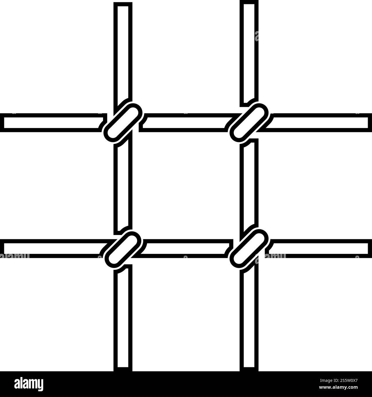 Les barreaux de grille en métal couleur noir contour icône illustration vecteur d'images simple style plat Illustration de Vecteur Les barreaux de grille en métal couleur noir contour icône illustration vecteur d'images simple style plat Illustration de Vecteur