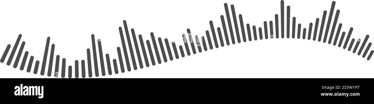 Sound Wave modèle vectoriel logo Illustration de Vecteur