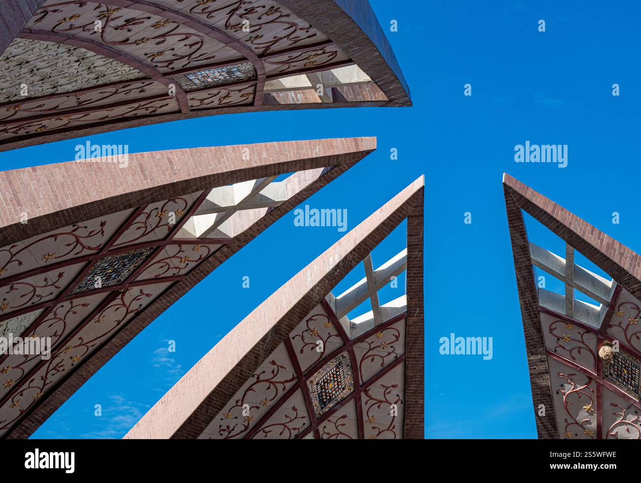 Pakistan Monument est à Islamabad, Pakistan. Le monument a été construit pour symboliser l'unité du peuple pakistanais. Banque D'Images