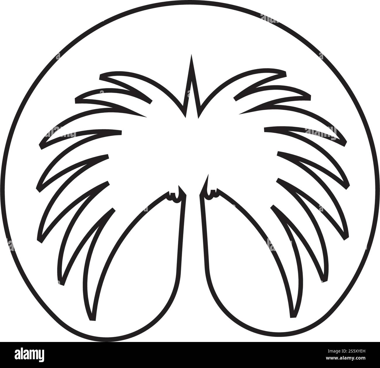 Icône d'arbre de dates modèle de logo de conception d'illustration vectorielle Illustration de Vecteur