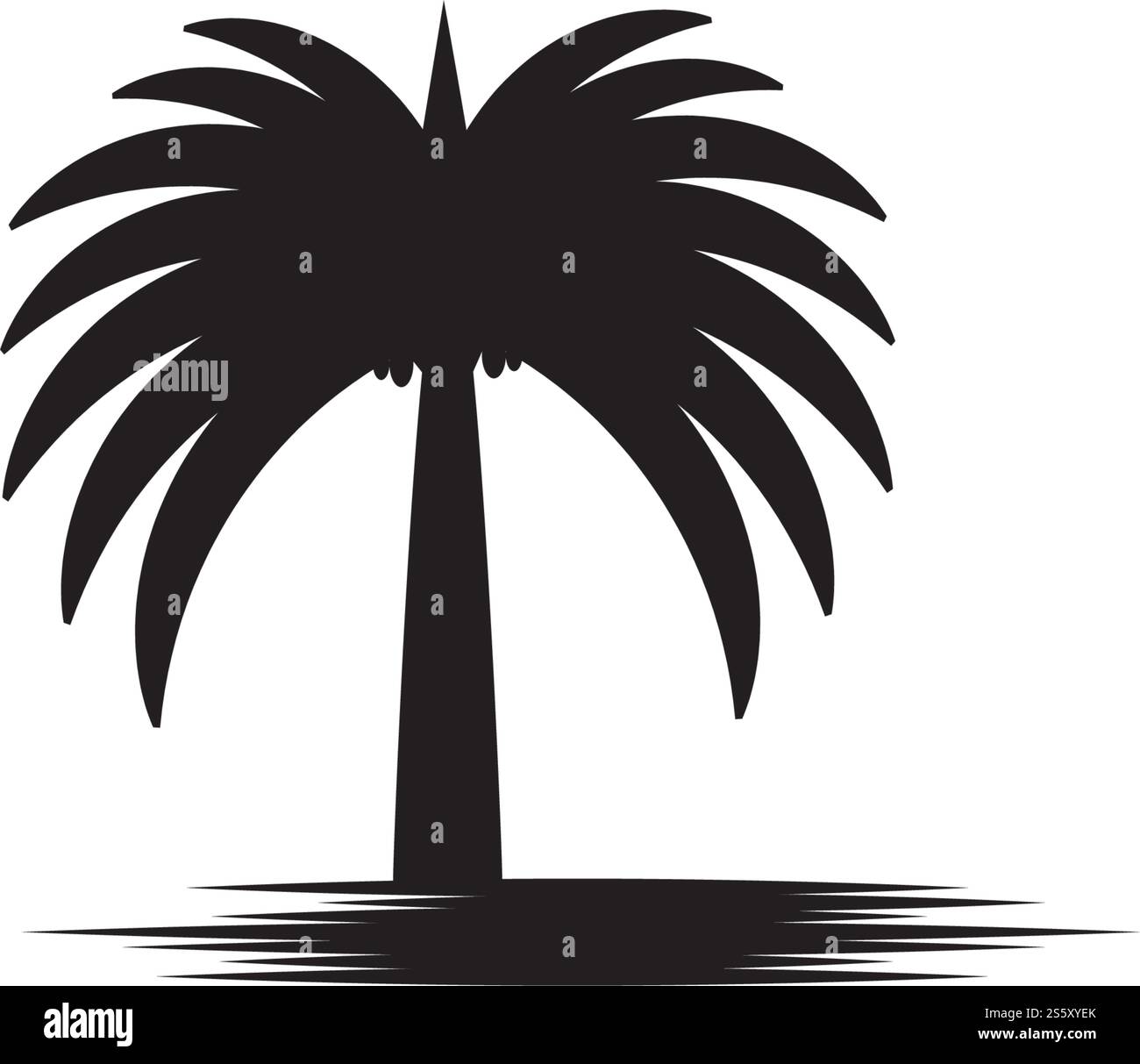 Icône d'arbre de dates modèle de logo de conception d'illustration vectorielle Illustration de Vecteur