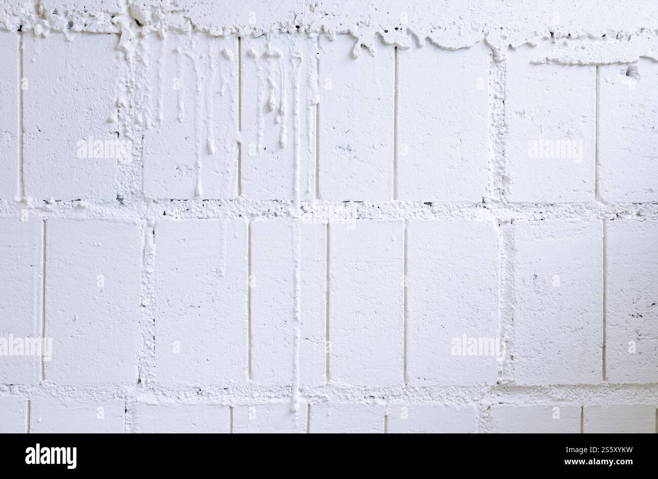 Texture de ciment de fond de mur de stuc blanc avec vieux motif de mur de béton gris pour le fond Banque D'Images