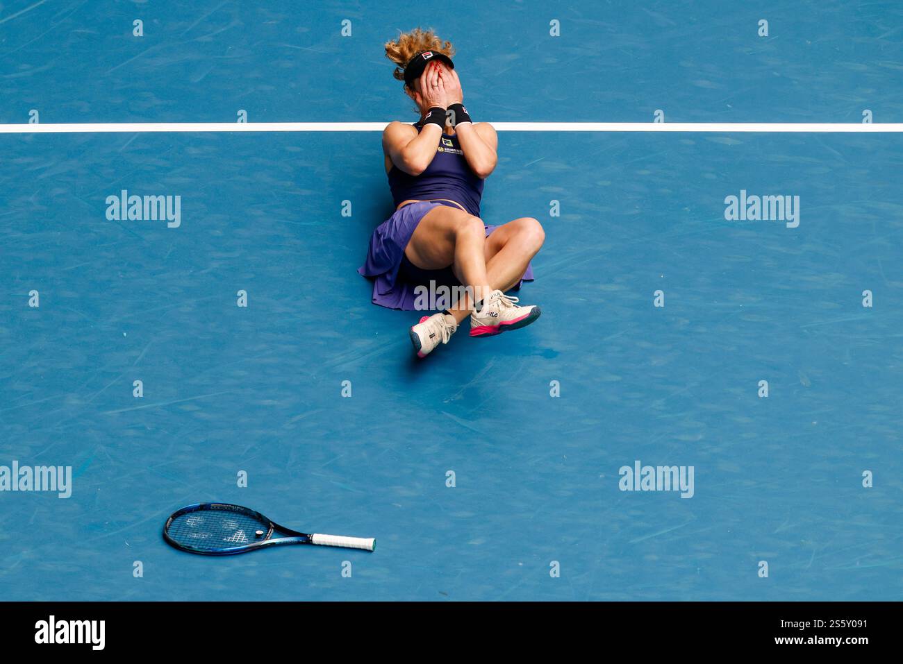 Melbourne, Australie, 15 janvier 2025. Laura Siegemund (GER) lors de l'Open d'Australie de tennis 2025 au Melbourne Park. (Photo de Frank Molter) / usage éditorial seulement! Banque D'Images