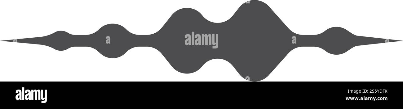 Sound Wave modèle vectoriel logo Illustration de Vecteur