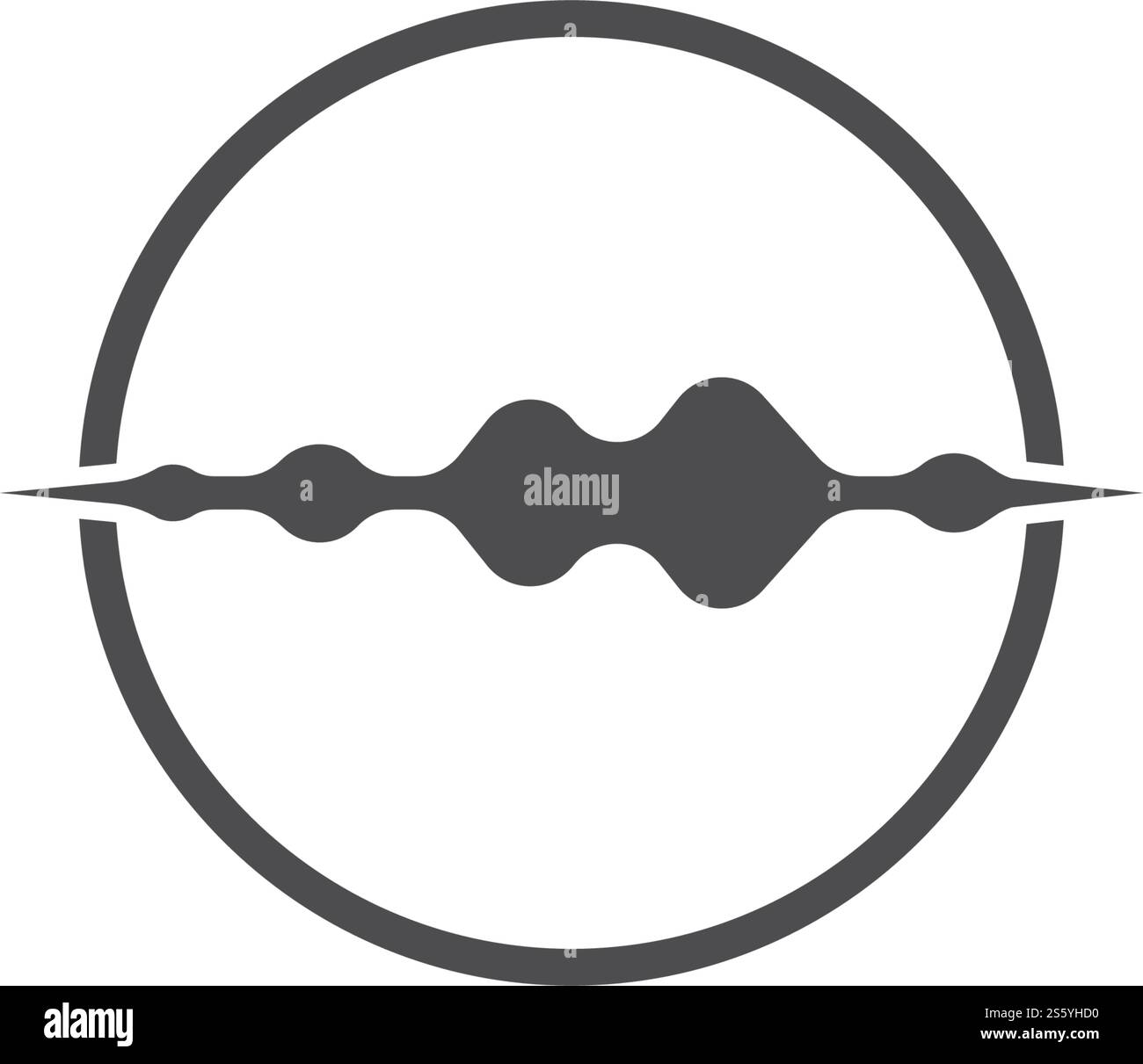 Sound Wave modèle vectoriel logo Illustration de Vecteur
